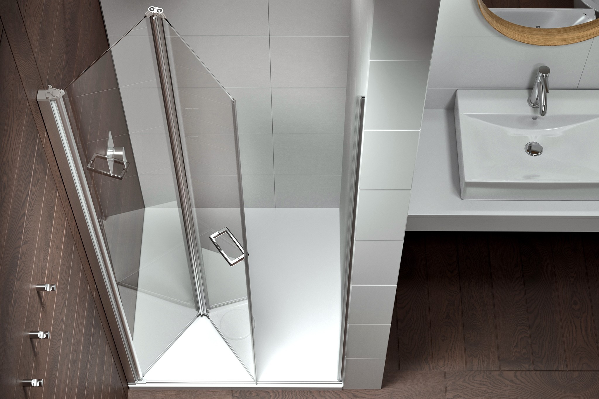 Mamparas de ducha frontales