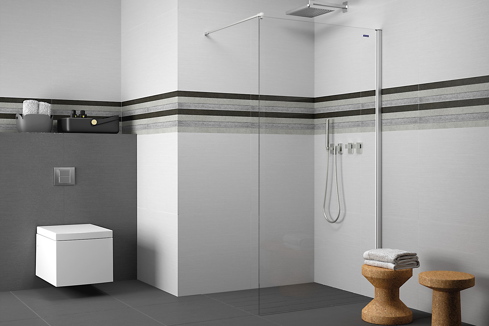 mampara fija de ducha